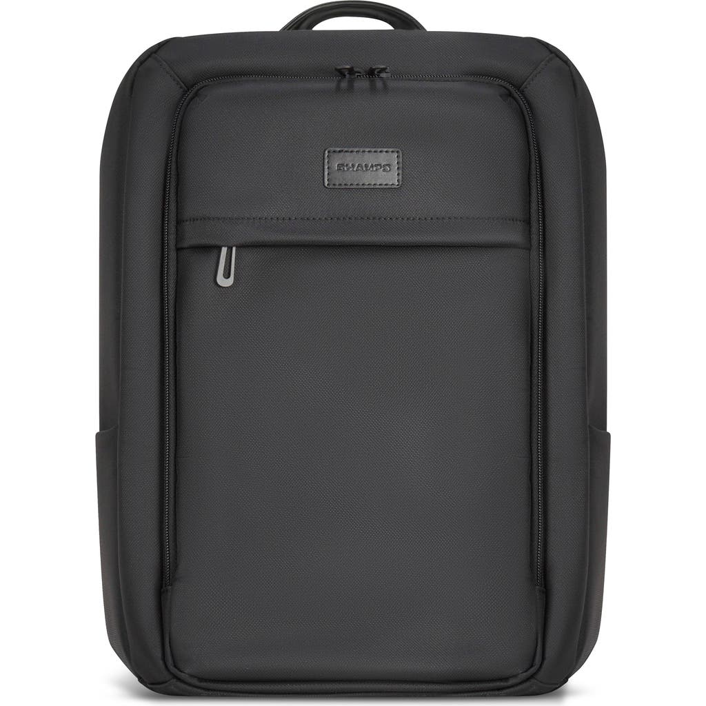 CHAMPS Waterproof Laptop Backpack in Black at Nordstrom Rack
