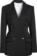 Givenchy Double Breasted Integrated Collar Wool Jacket
