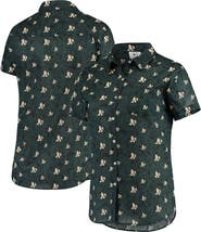 FOCO Women's FOCO Green Oakland Athletics Floral Button Up Shirt
