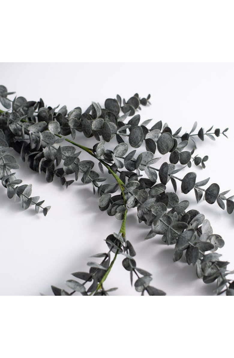 Darby Creek Trading Midnight Eucalyptus Fall Halloween Table Runner Mantel Garland, Alternate, color, Black