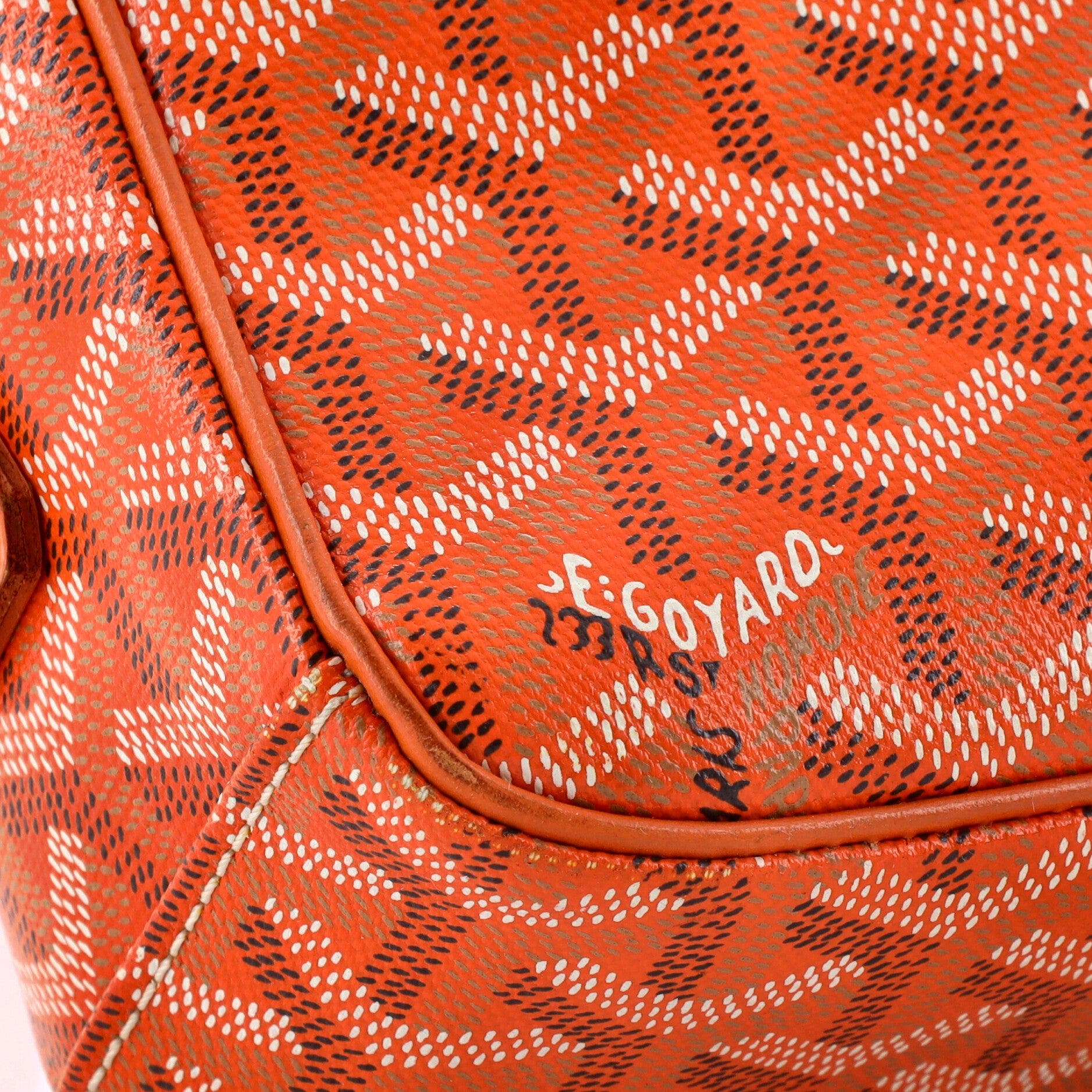 Cap Vert Bag Coated Canvas, Alternate, color, Orange