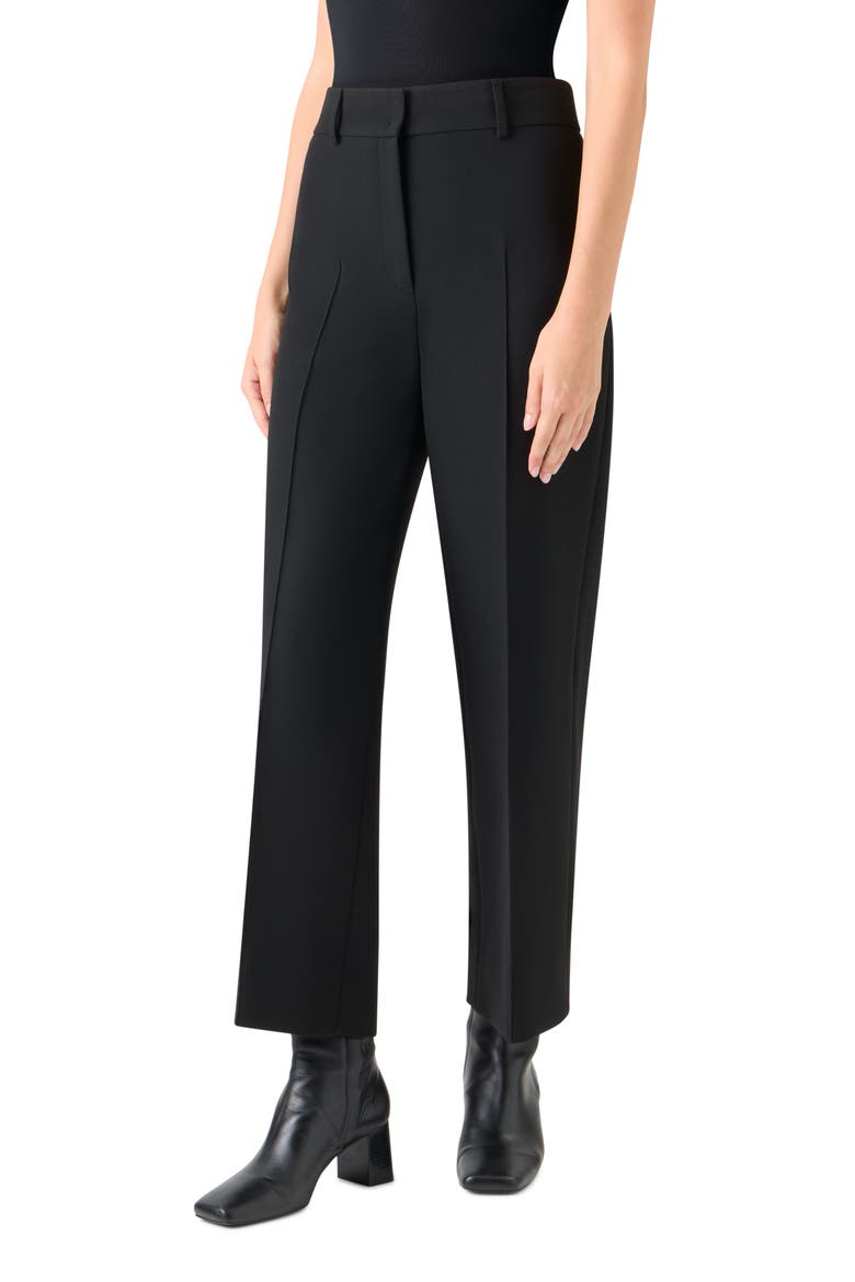 Stretch Jersey Straight Leg Pants, Alternate, color, BLACK