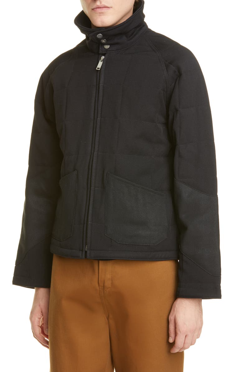 BILLY Los Angeles Quilted Wool Twill Jacket, Alternate, color,