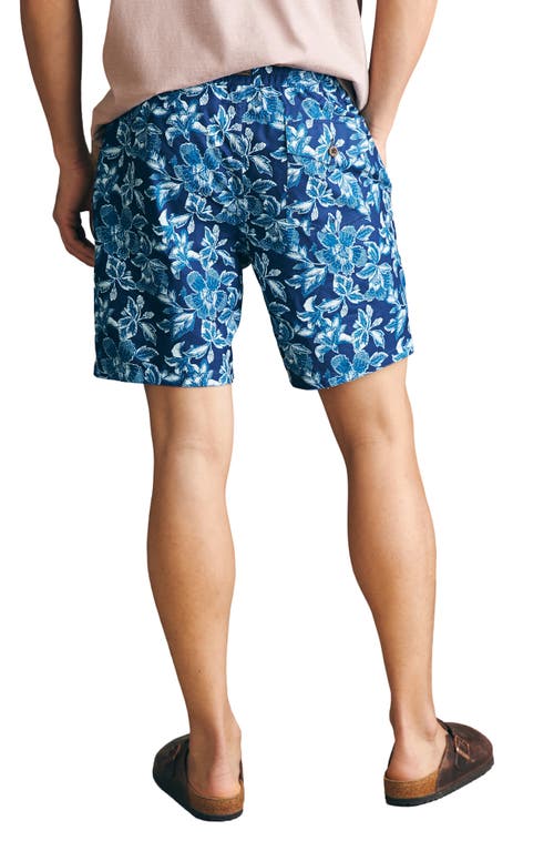 Faherty Sunwashed Board Shorts In Majolica Frosty Bloom