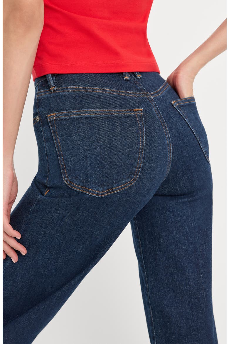 Soft-Tech Good Waist High Waist Crop Palazzo Jeans, Alternate, color, INDIGO1169