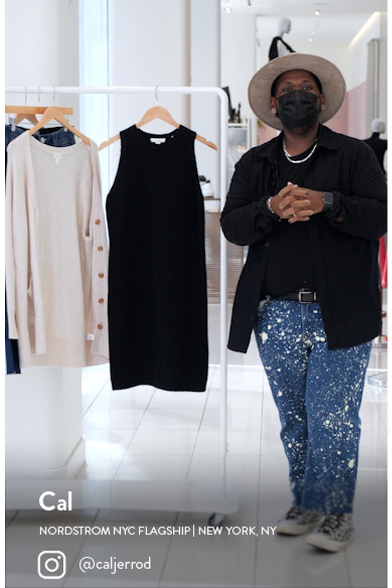 Sleeveless Sweater Dress video