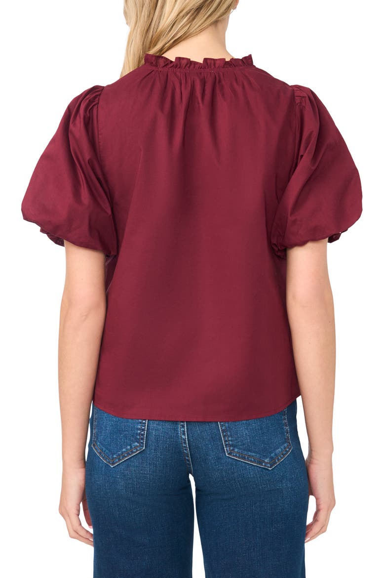 Pintuck Detail Cotton Voile Top, Alternate, color, WINDSOR WINE