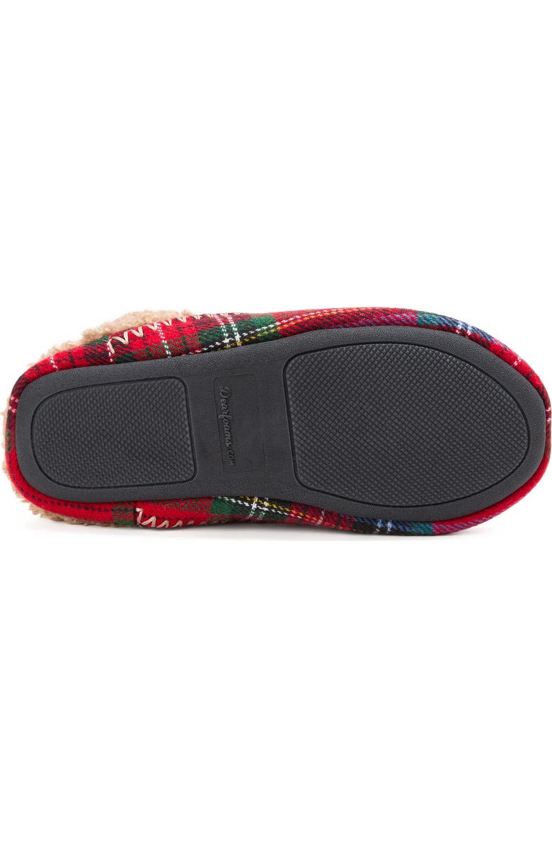 DEARFOAMS Mama Bear Plaid Clog Slipper, Alternate, color, Plaid