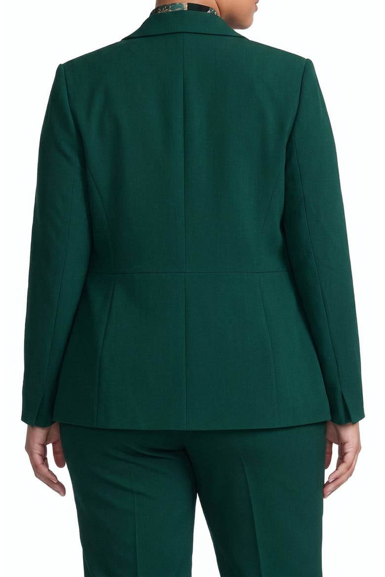 Notched Lapel Waist Seam Blazer, Alternate, color, EVERGREEN