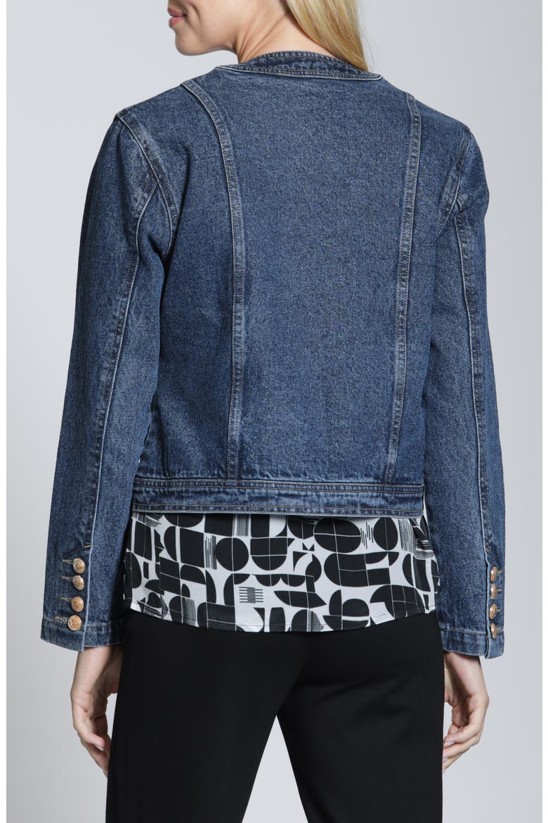 Denim Jacket, Alternate, color, MEDIUM INDIGO