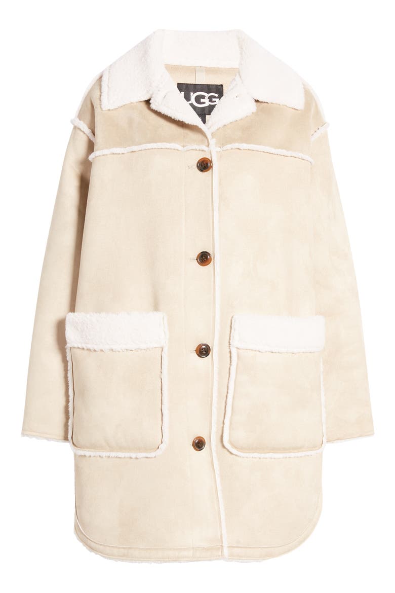 Takara Fleece Coat, Alternate, color, SAN