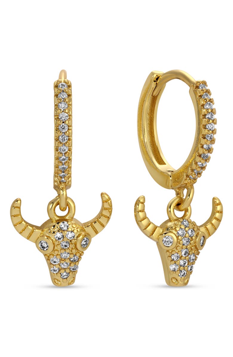 EYE CANDY LOS ANGELES Set Of 3 Jackson Cubic Zirconia Drop Earrings, Alternate, color, Gold