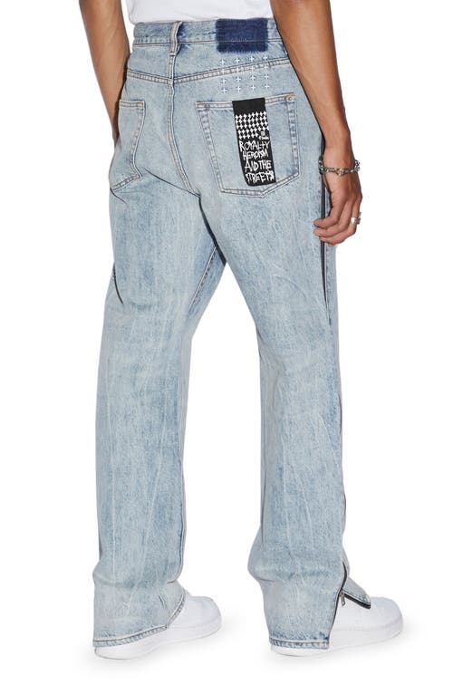 Shop Ksubi Anti K Zip Leg Dynamite Relaxed Fit Jeans In Denim