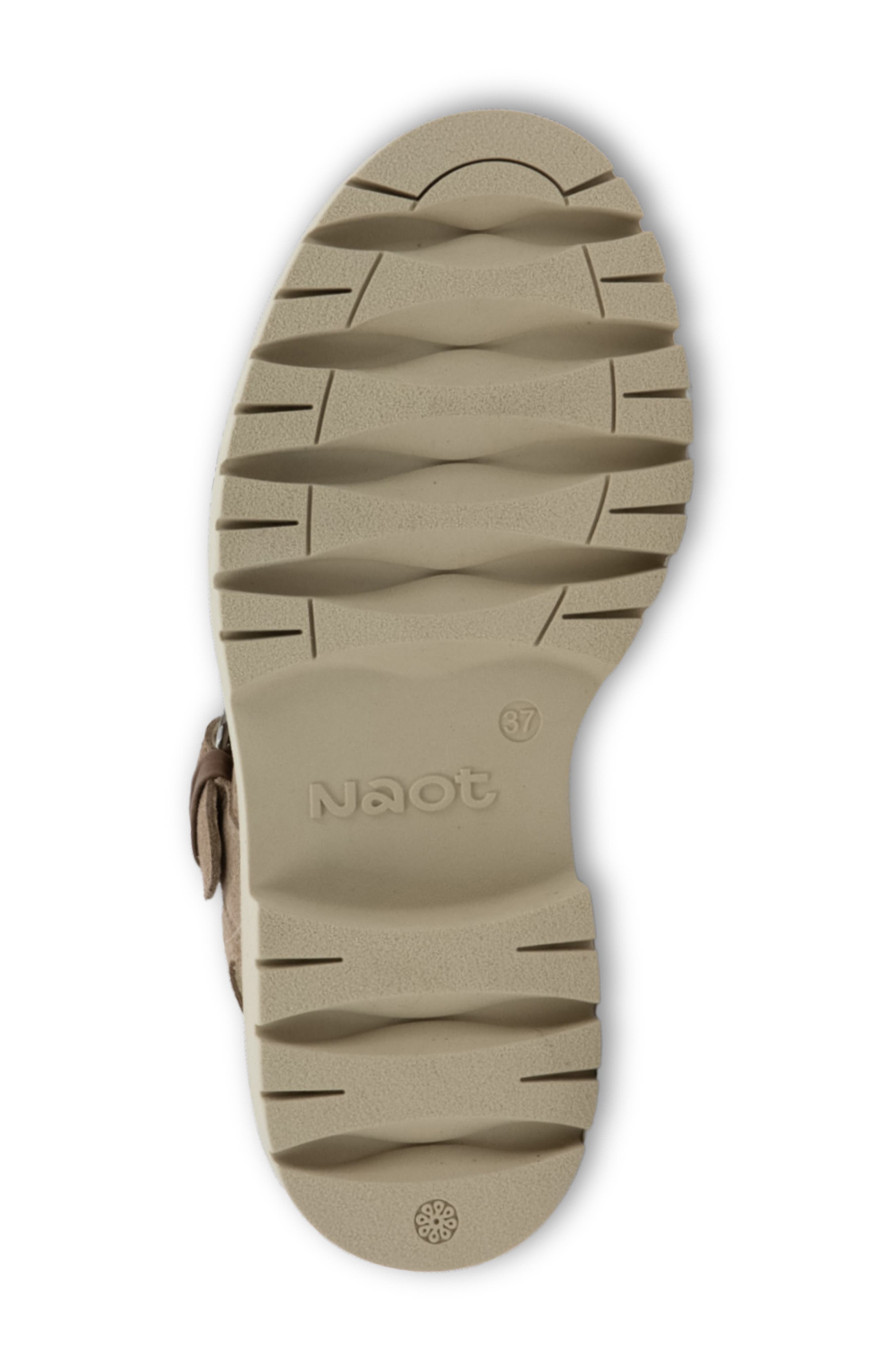 Naot Grove Lug Sandal, Alternate, color, Almond Suede