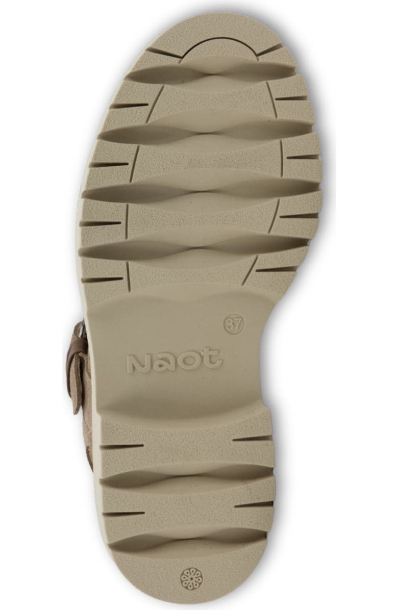 Naot Grove Lug Sandal, Alternate, color, Almond Suede
