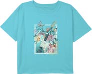 FENDER Girl's Fender Retro Floral Stamp Graphic Cropped T-Shirt