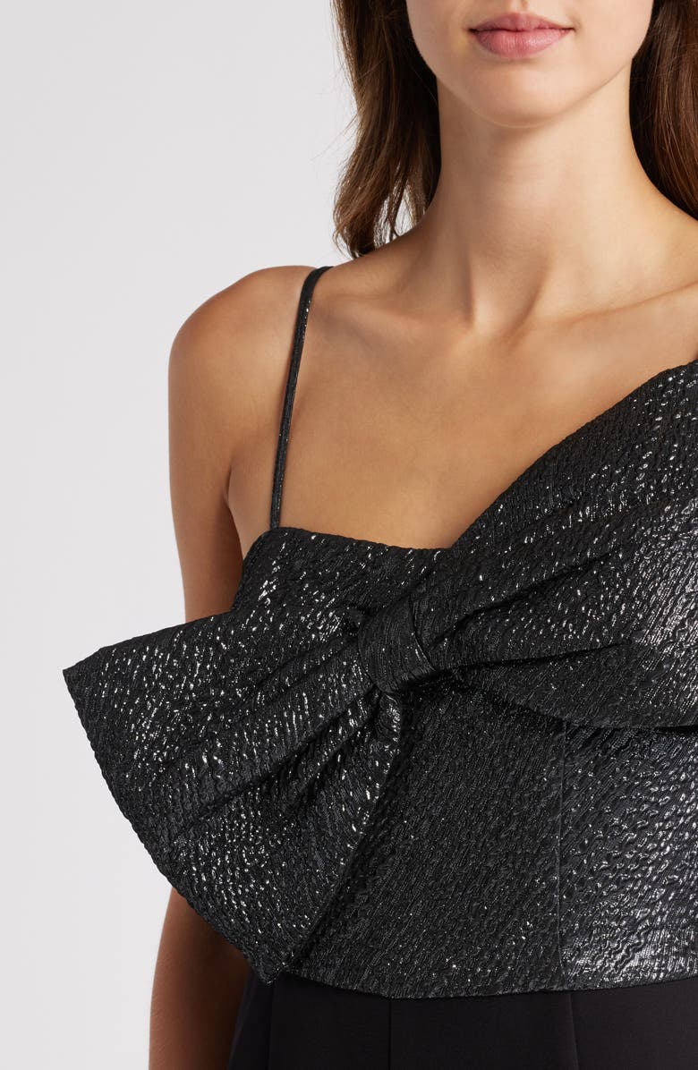 Anne Klein Asymmetric Wide Leg Jumpsuit, Alternate, color,