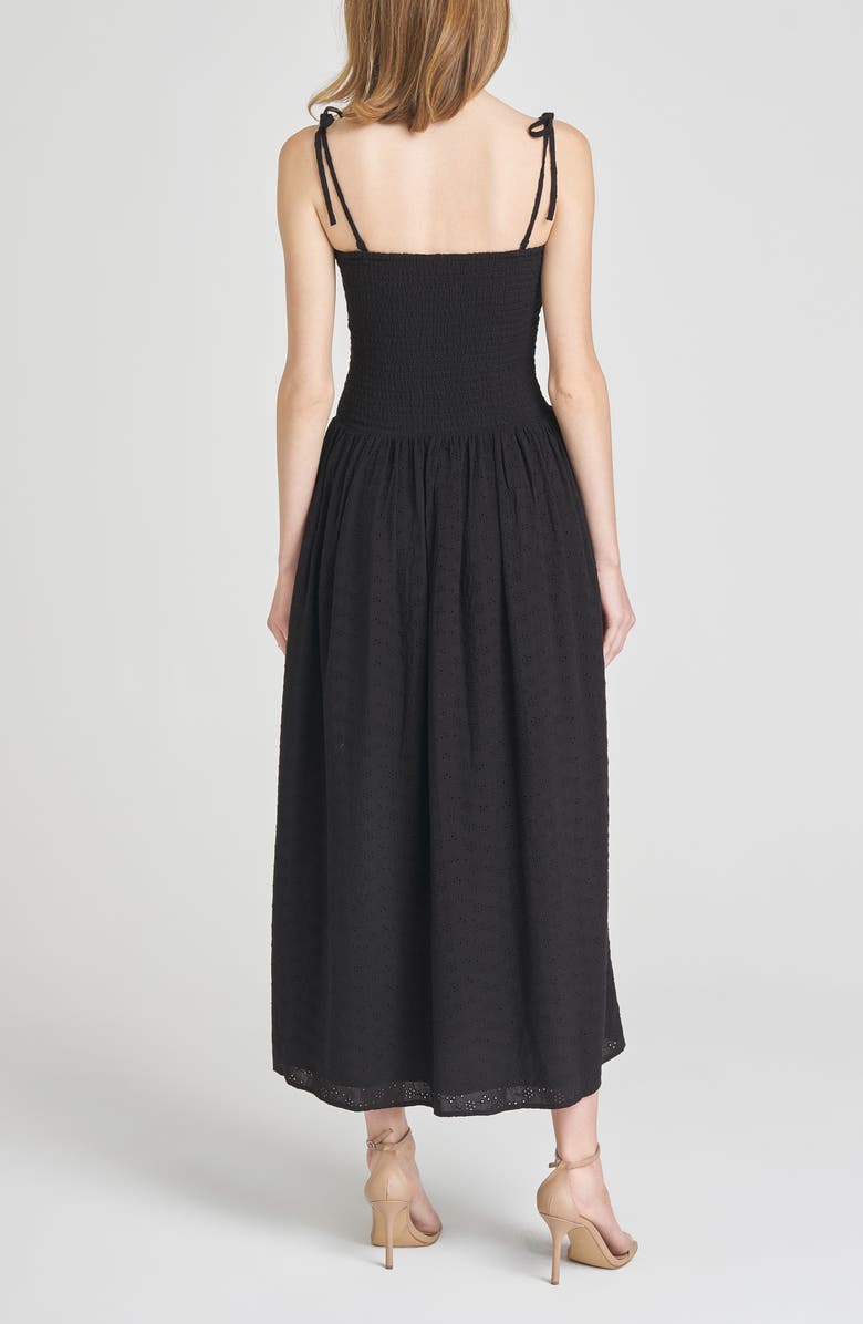 WAYF x Style by COCO! Melody Convertible Strapless Eyelet Dress, Alternate, color, Black