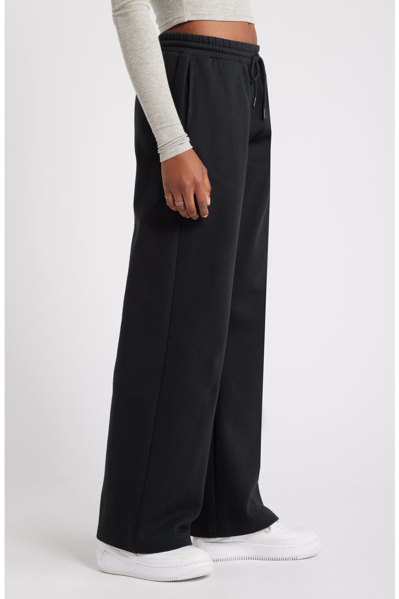 Baggy Wide Leg Sweatpants, Alternate, color, BLACK JET