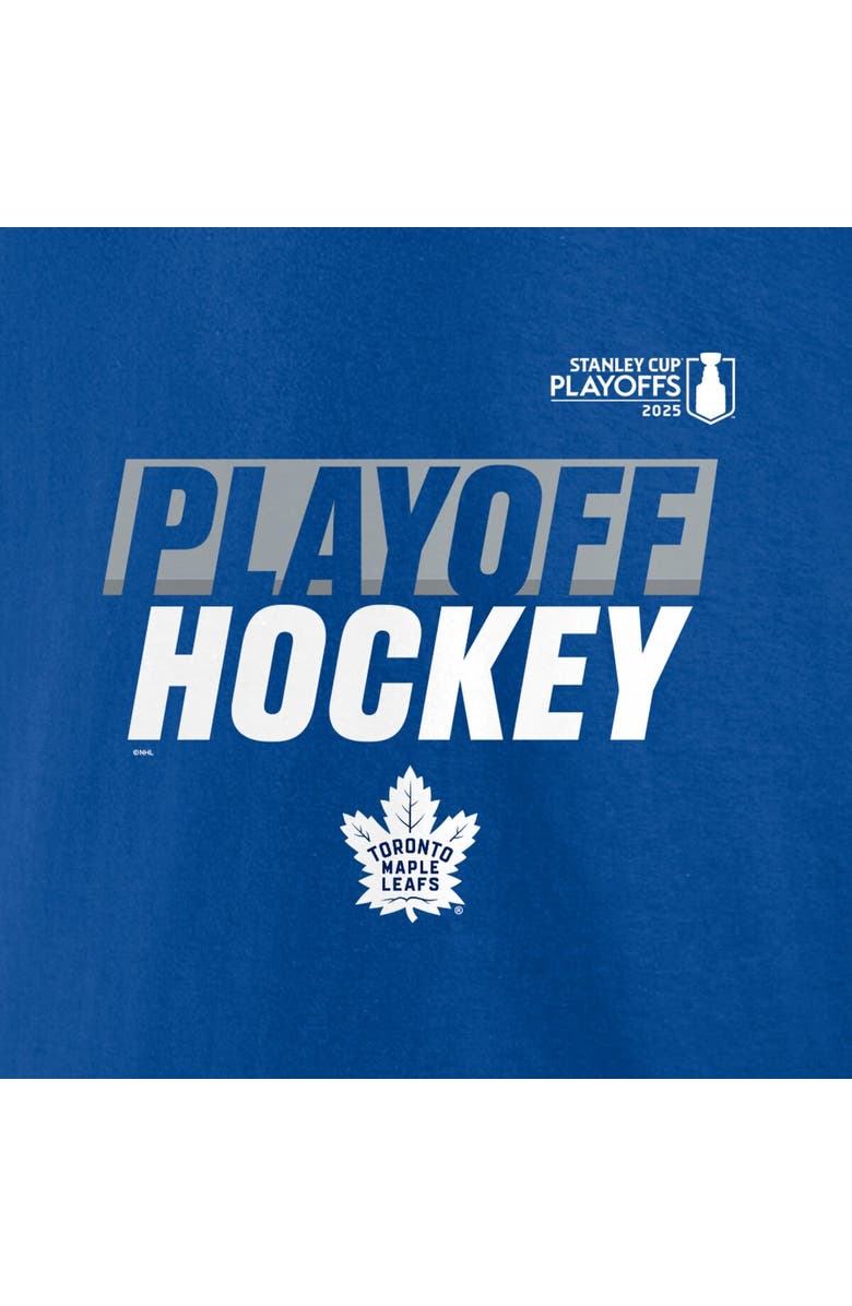 FANATICS Men's Fanatics Blue Toronto Maple Leafs 2025 Stanley Cup Playoffs Breakout Fleece Pullover Hoodie, Alternate, color,