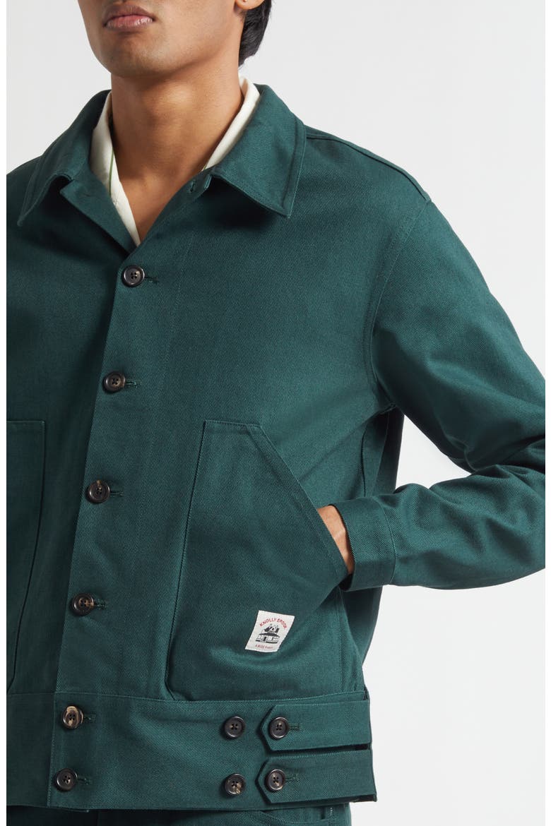Knolly Brook Cotton Jacket, Alternate, color, DARK GREEN