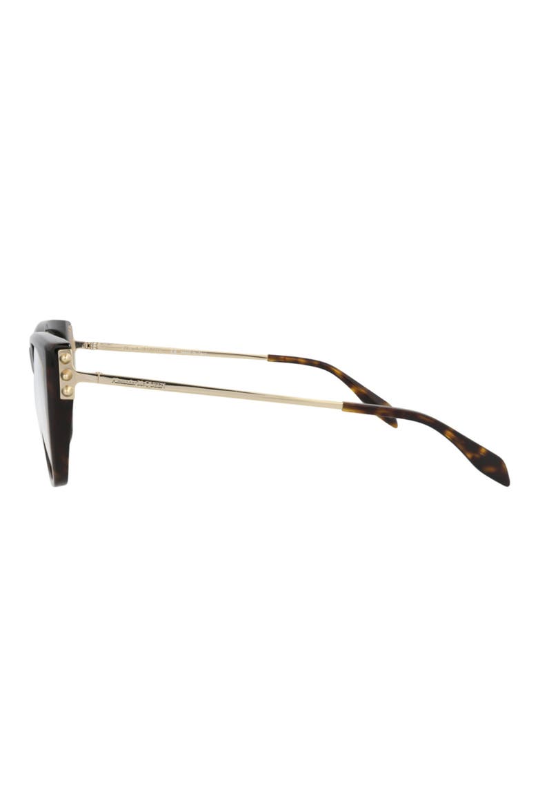 55mm Cat Eye Optical Glasses, Alternate, color, HAVANA GOLD TRANSPARENT