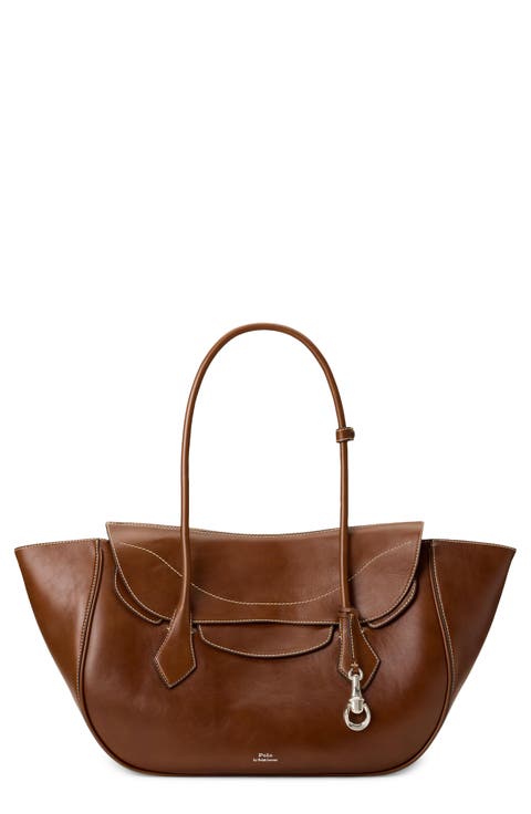 Large Polo Blaze Tumbled Leather Shoulder Bag