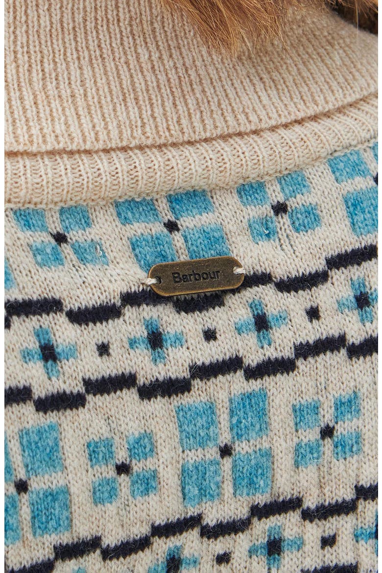Herring Fair Isle Wool Blend Turtleneck Sweater, Alternate, color, OATMEAL