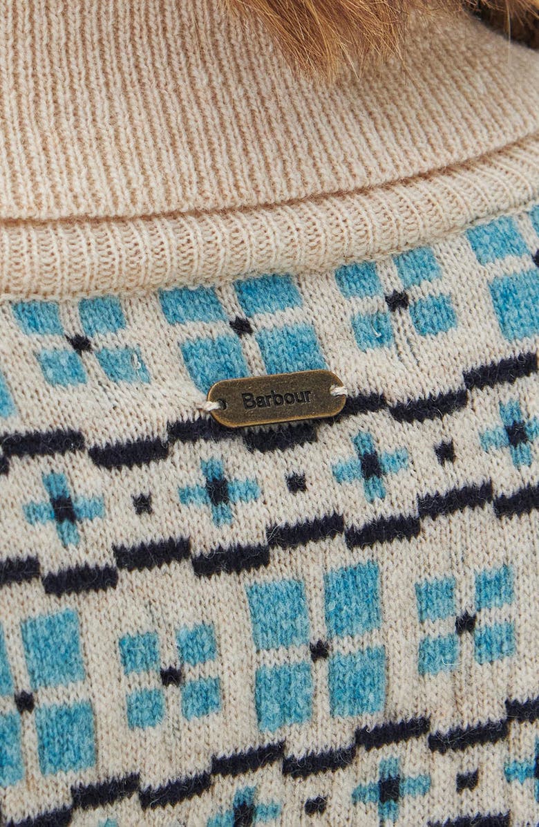Barbour Herring Fair Isle Wool Blend Turtleneck Sweater, Alternate, color, 