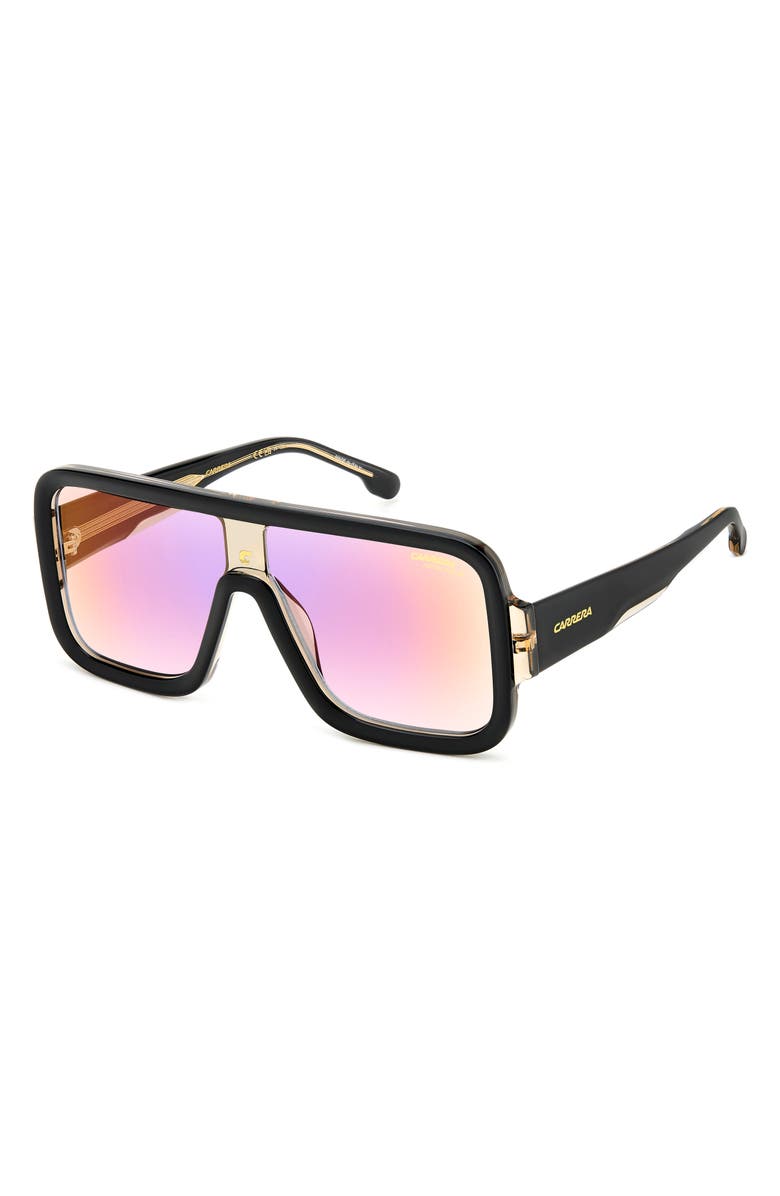 Carrera Eyewear FLAGLAB 14 62mm Gradient Oversize Square Shield Sunglasses, Alternate, color,