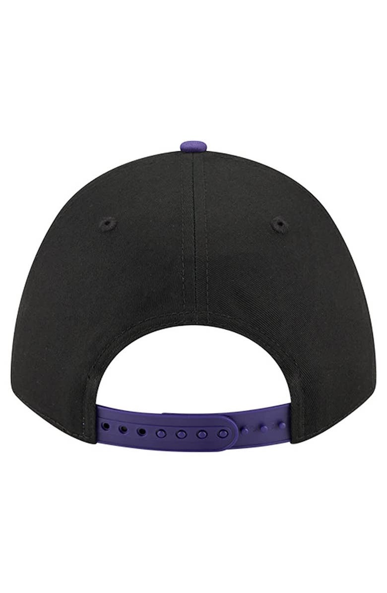 New Era Men's New Era  Black Baltimore Ravens  Arch COOLERA 9FORTY A-Frame Adjustable Hat, Alternate, color, 