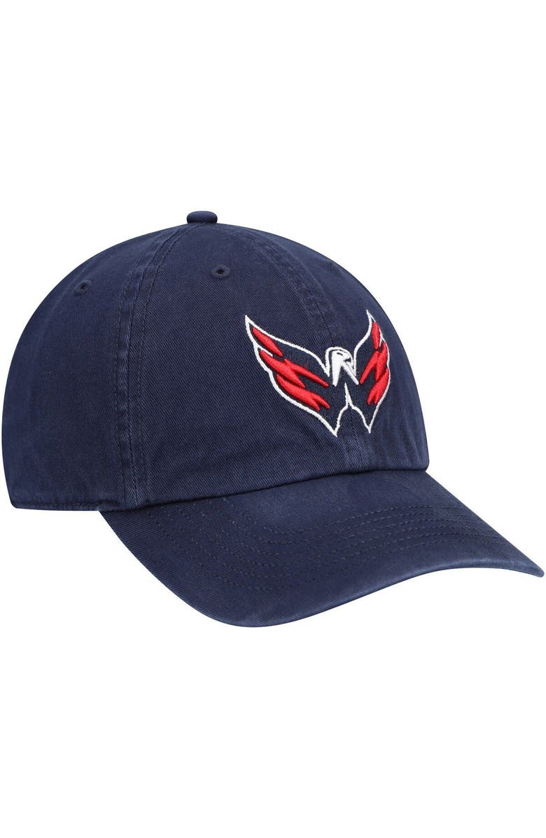 '47 Men's '47 Navy Washington Capitals Logo Franchise Fitted Hat, Alternate, color,