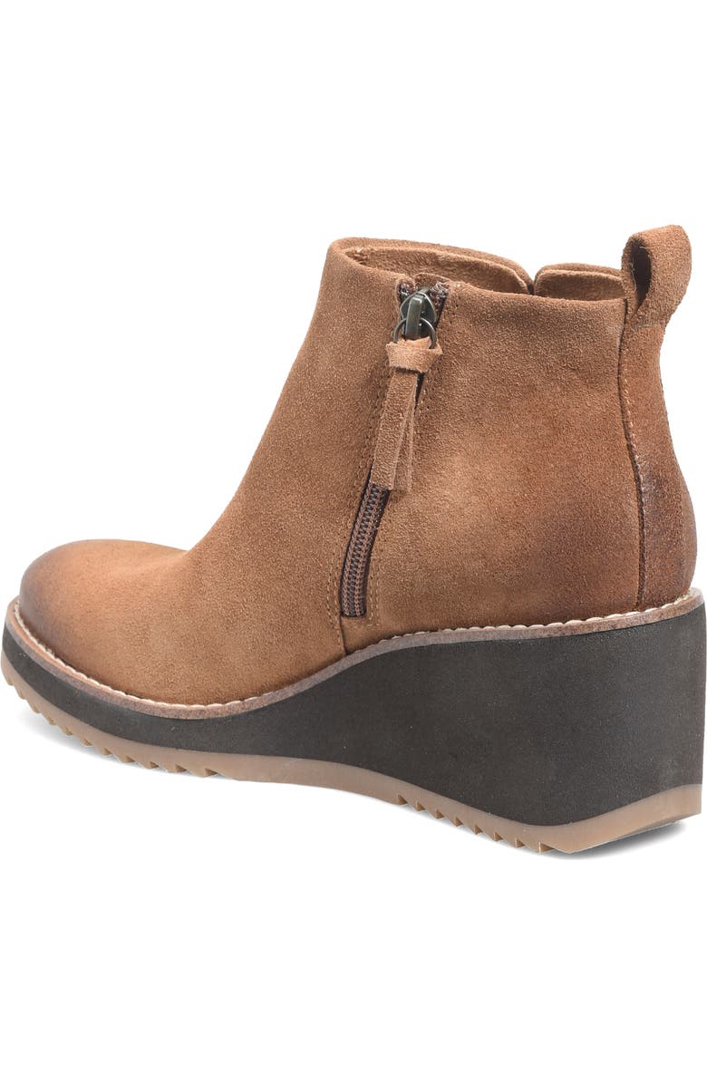 Söfft Eden Wedge Bootie, Alternate, color, Havana Brown Suede