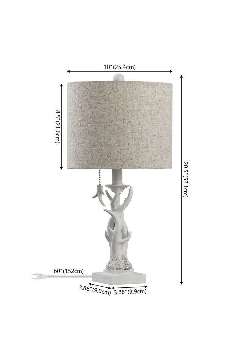 Gaston Resin Mini LED Table Lamp, Alternate, color, Antique White