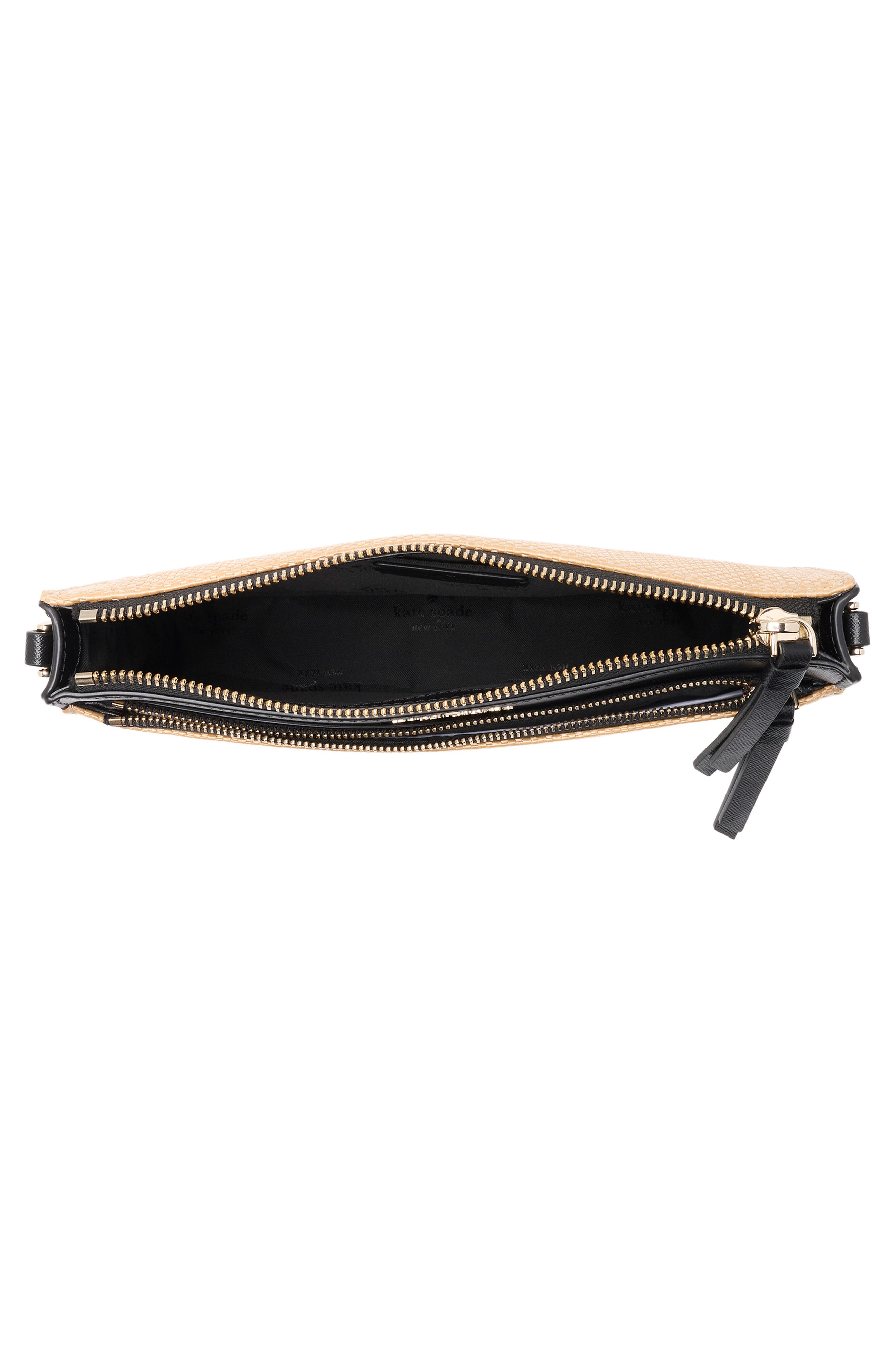cameron straw crossbody bag, Alternate, color, BLACK MULTI.