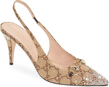 24AW new/GUCCI エリンGGキャンバスクリスタルパンプス Pumps 24AW new/GUCCI エリンGGキャンバスクリスタルパンプス Pumps