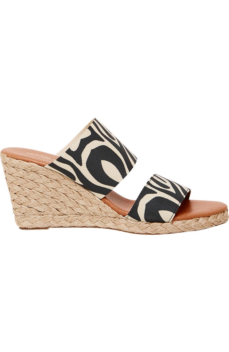 André Assous Amalia Strappy Espadrille Wedge Slide Sandal, Alternate, color,