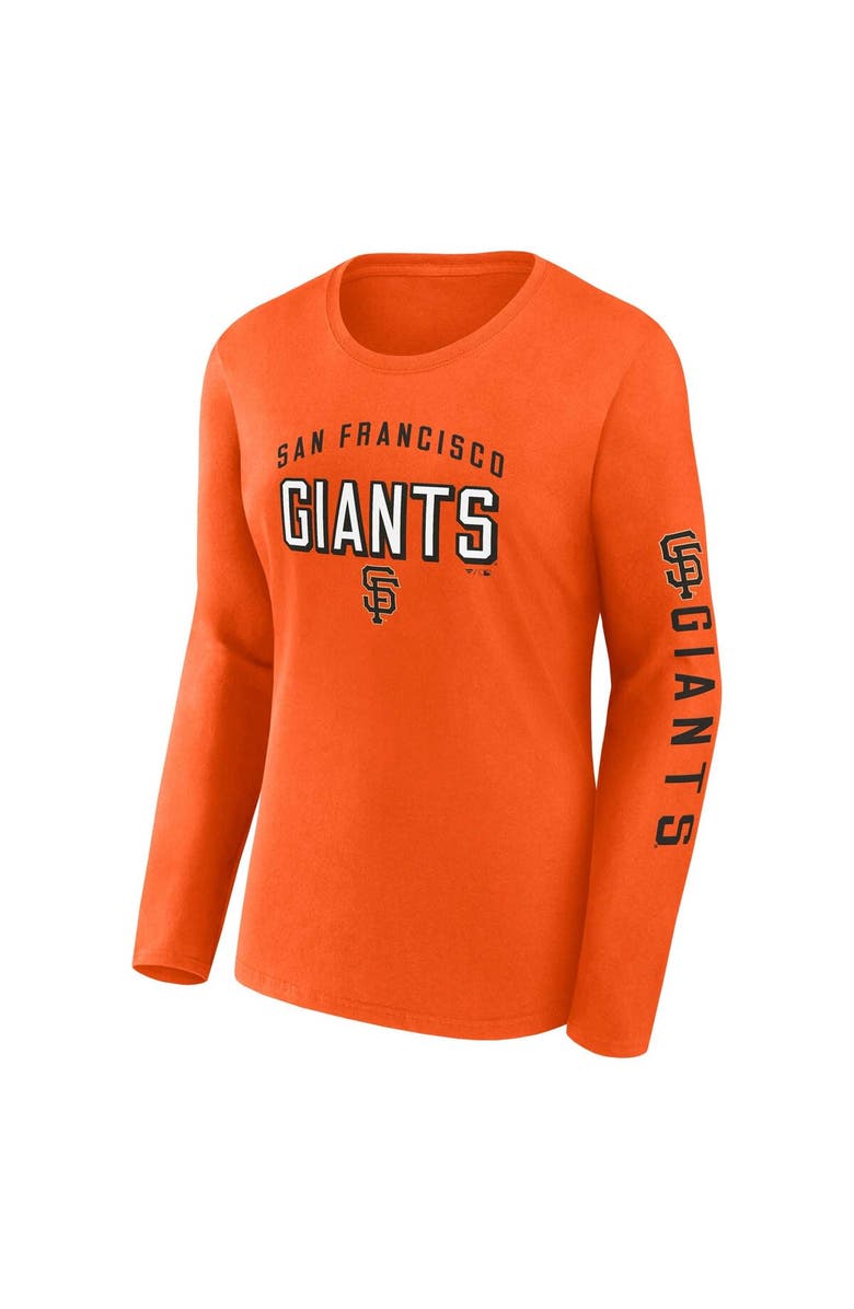 FANATICS Women's Fanatics Orange/Black San Francisco Giants T-Shirt Combo Pack, Alternate, color, 