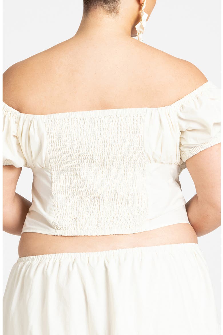 Off the Shoulder Cotton Top, Alternate, color, TOFU