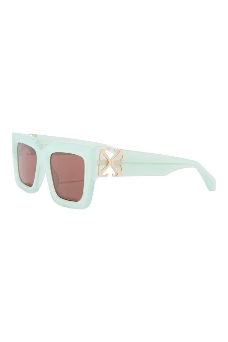 52mm Mystic Square Sunglasses, Alternate, color, SAGE BROWN