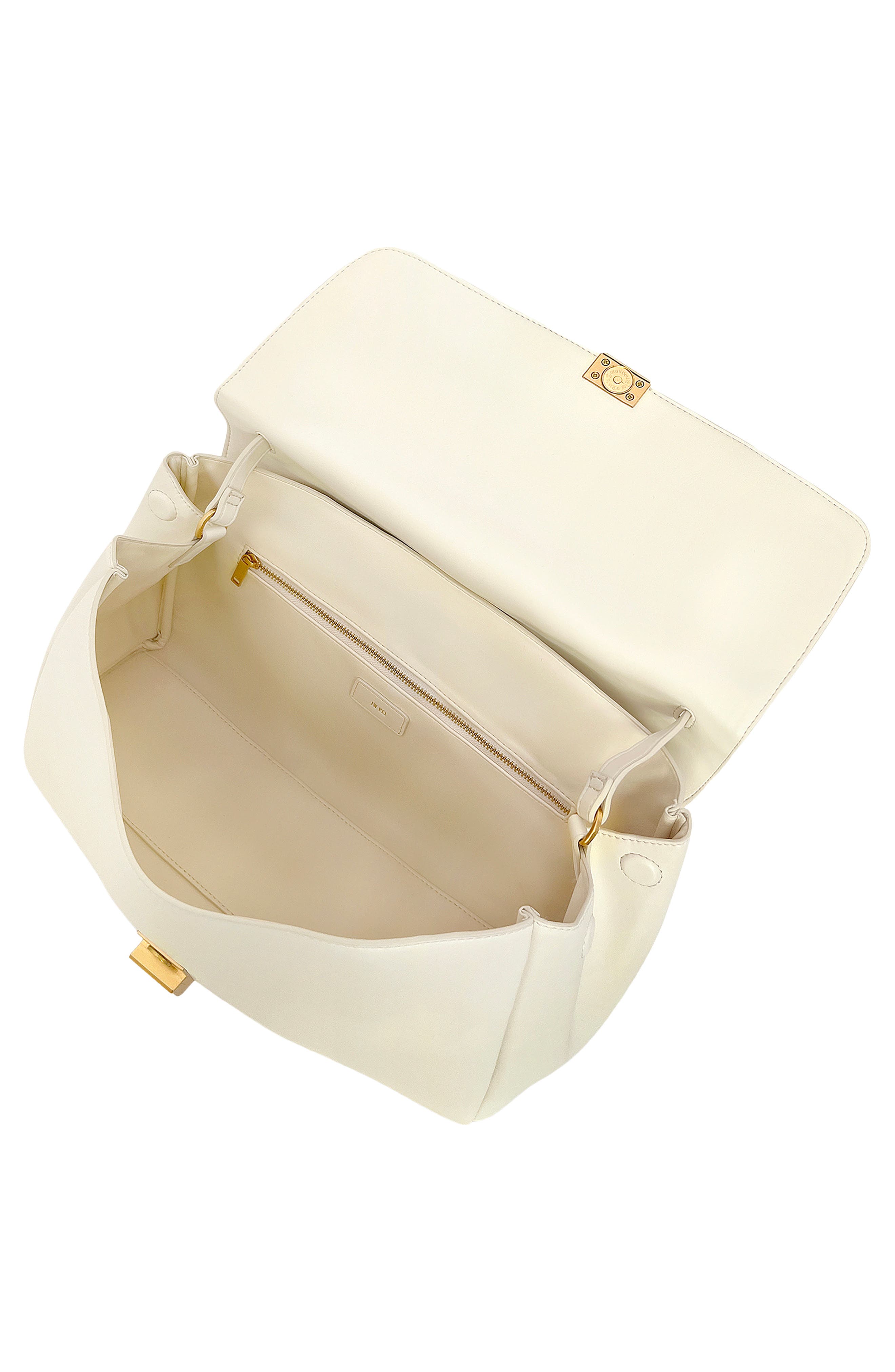 JW PEI Hilary Faux Leather Shoulder Bag, Alternate, color, White