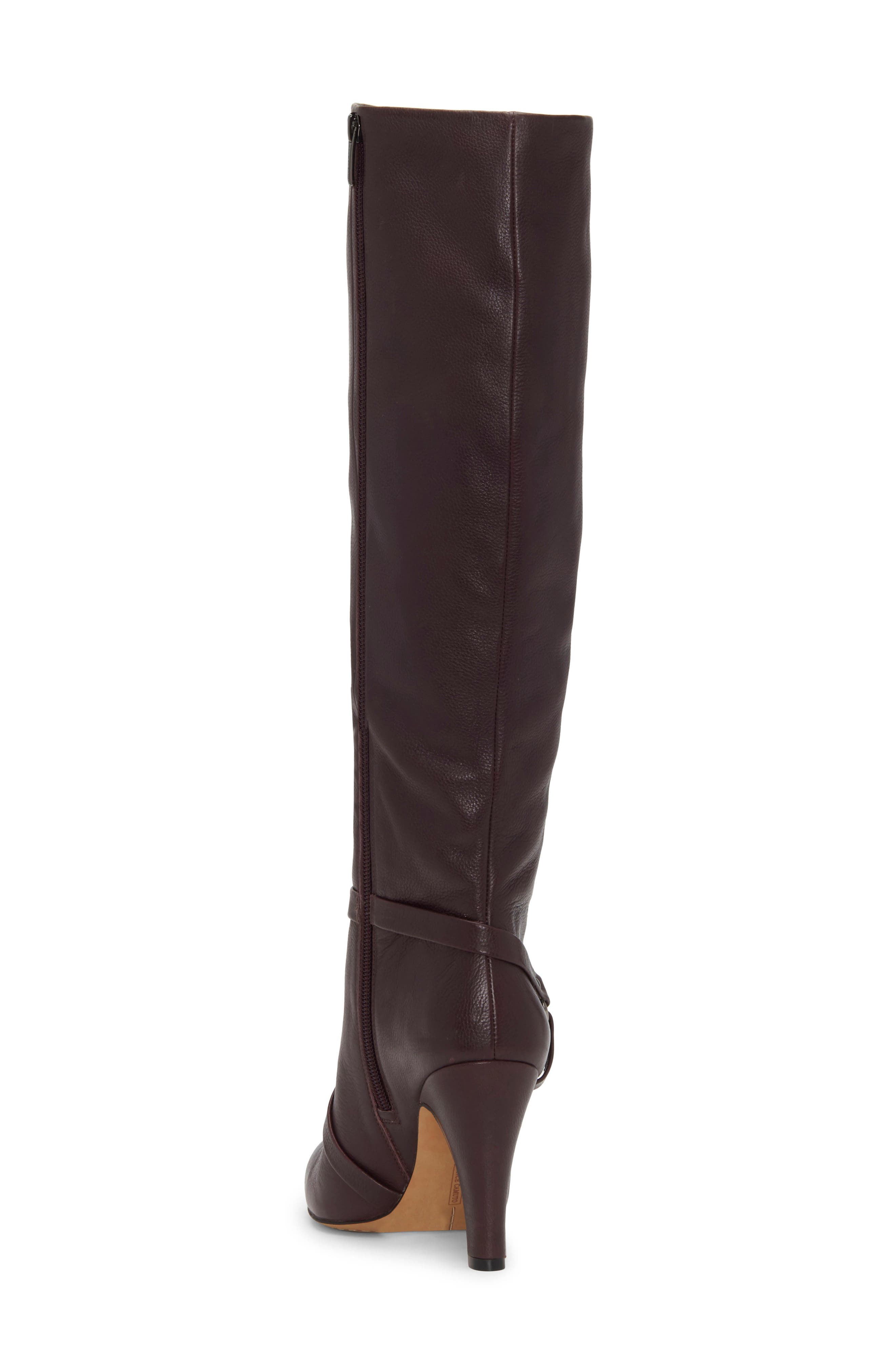 Charmina Knee High Boot, Alternate, color, RIBBON RED LEATHER