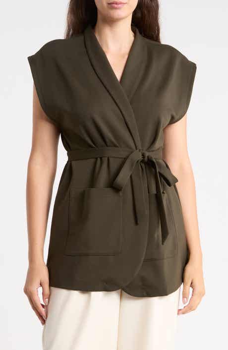 High Collar Long Vest