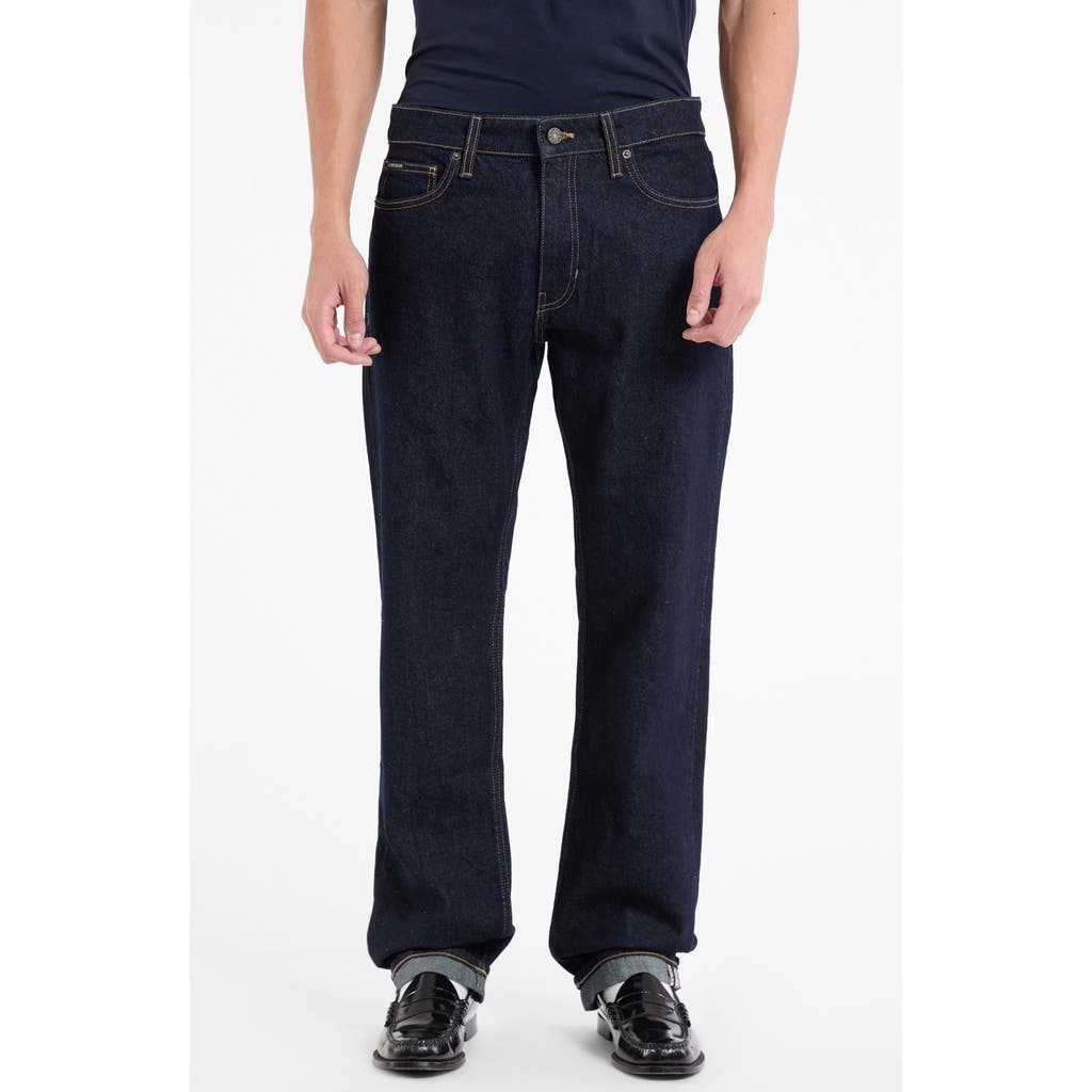 Guess Jeans Gj Selvedge Straight Leg Jeans In Blue