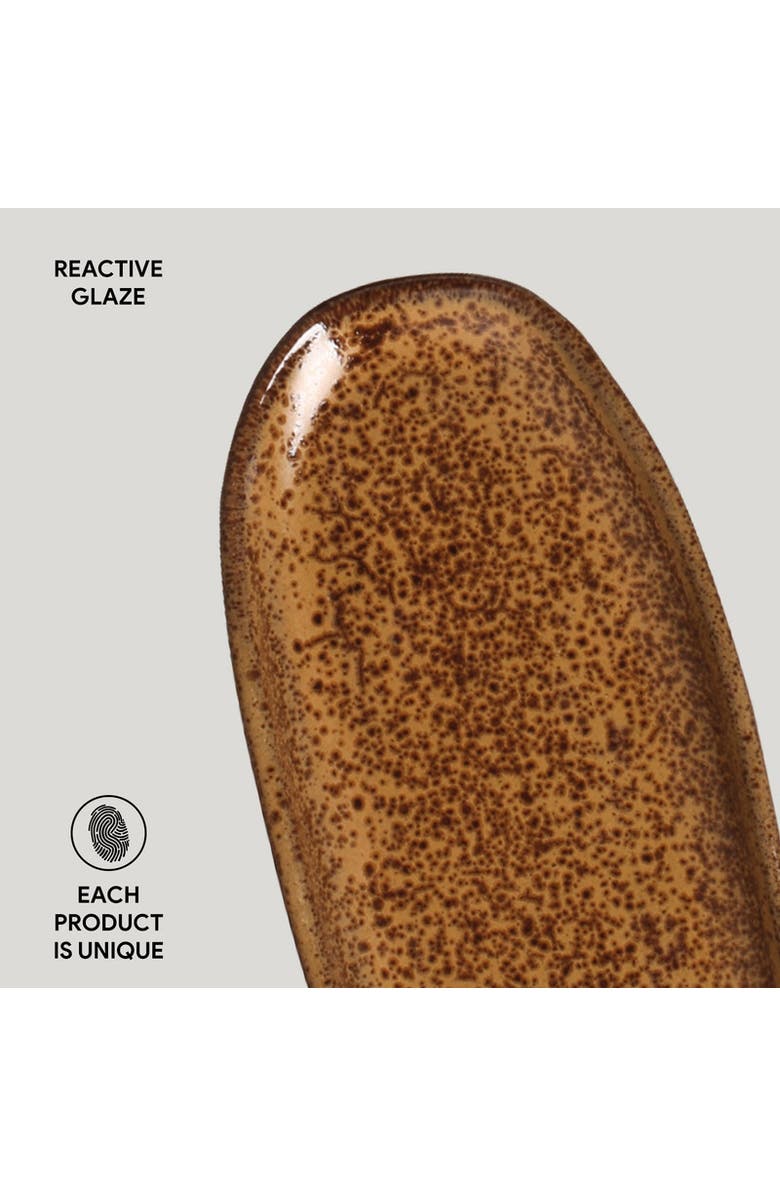 Porto Brasil Shallow Organic Oval Platter Mini Set of 4, Alternate, color, Dijon