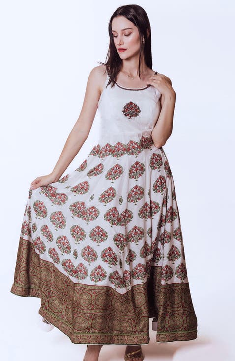 Linnea Ajrakh Print Gown