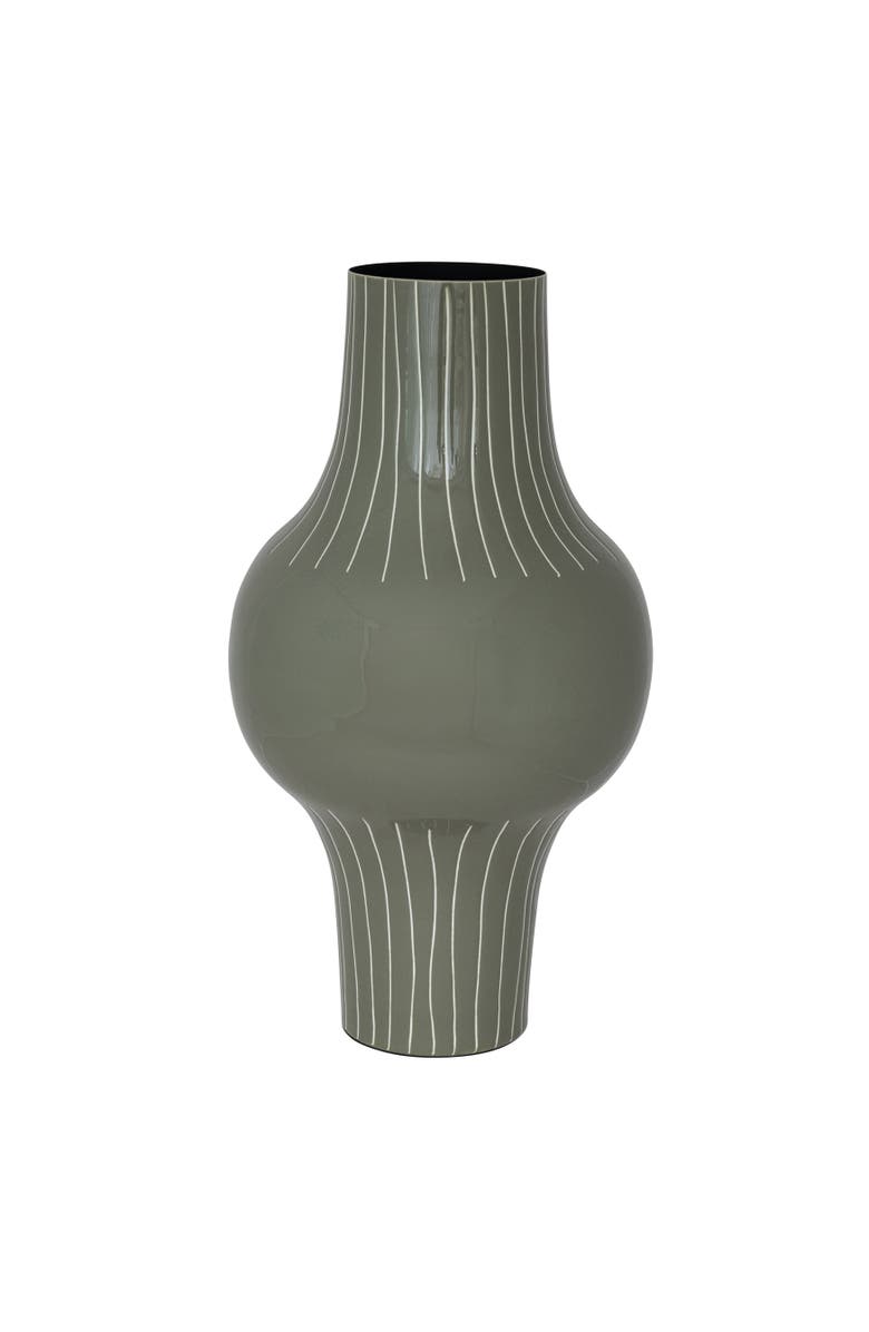 Storied Home Indoor/Outdoor Organic Vase, Main, color, Green