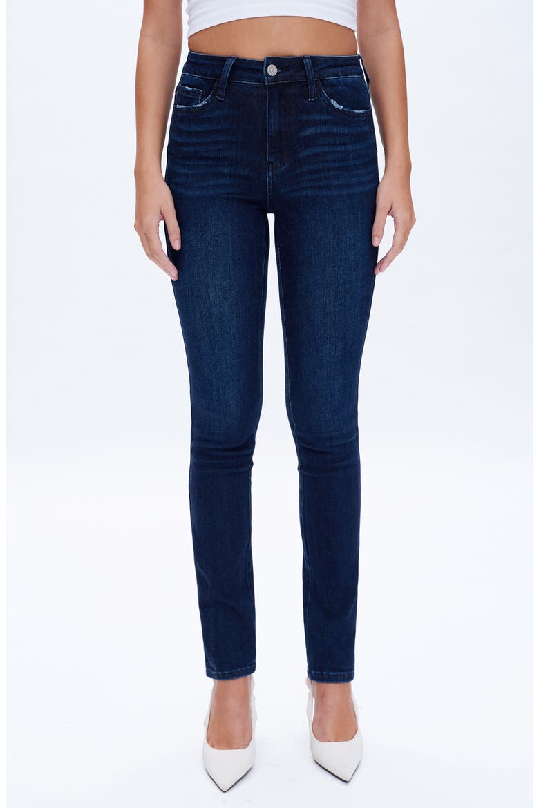July Slim Straight Leg Jeans, Main, color, DEEP SEA