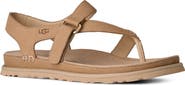 UGG® GoldenGaze Toe Post Leather Sandal
