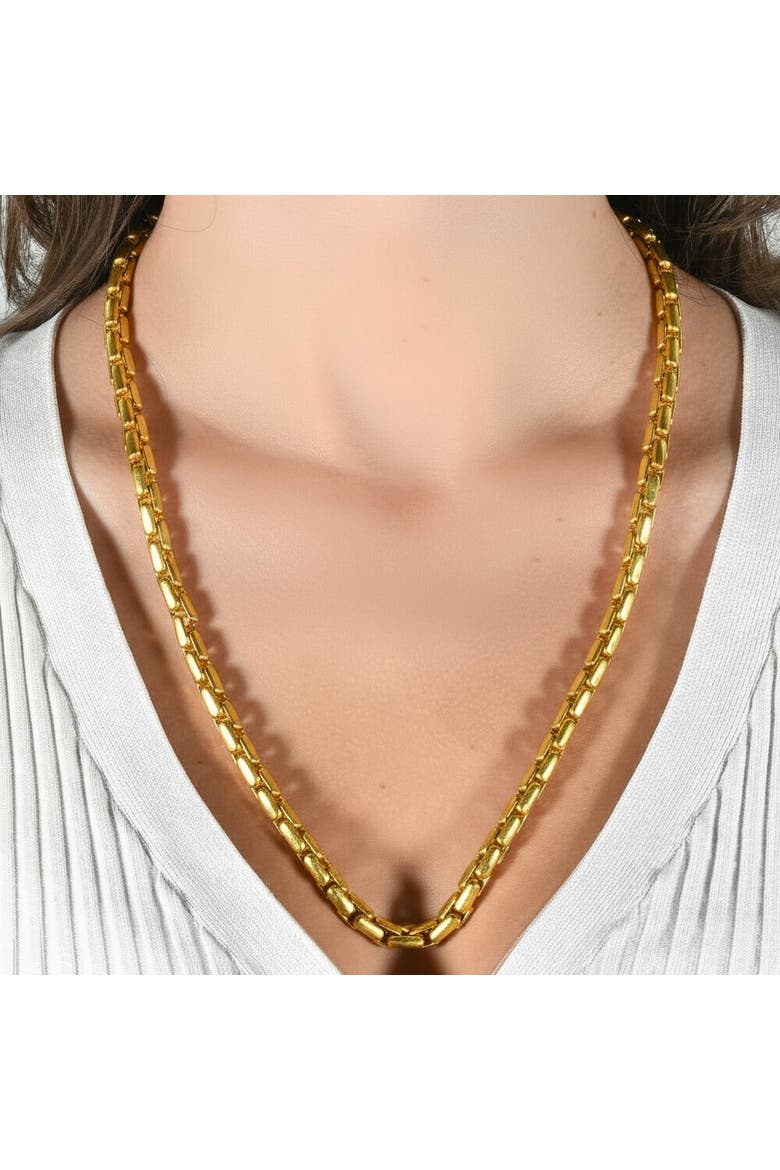 14k Gold Women's 24" Chain Necklace 43 Grams 7mm Thick, Alternate, color, 14k Yellow Gold